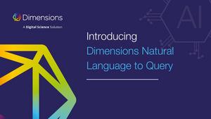 Dimensions Natural Language to Query