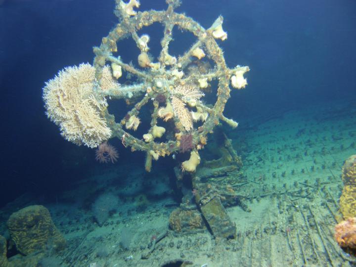 USS Kailua Wheel
