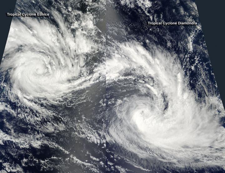 Eunice and Diamondra in the Southern Indian Ocean