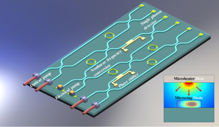 Quantum Photonics Integrated Circuit Chip