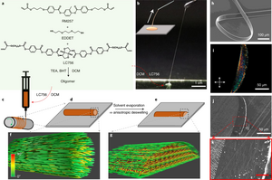 CLCE fibre production from oligomeric precursor liquid