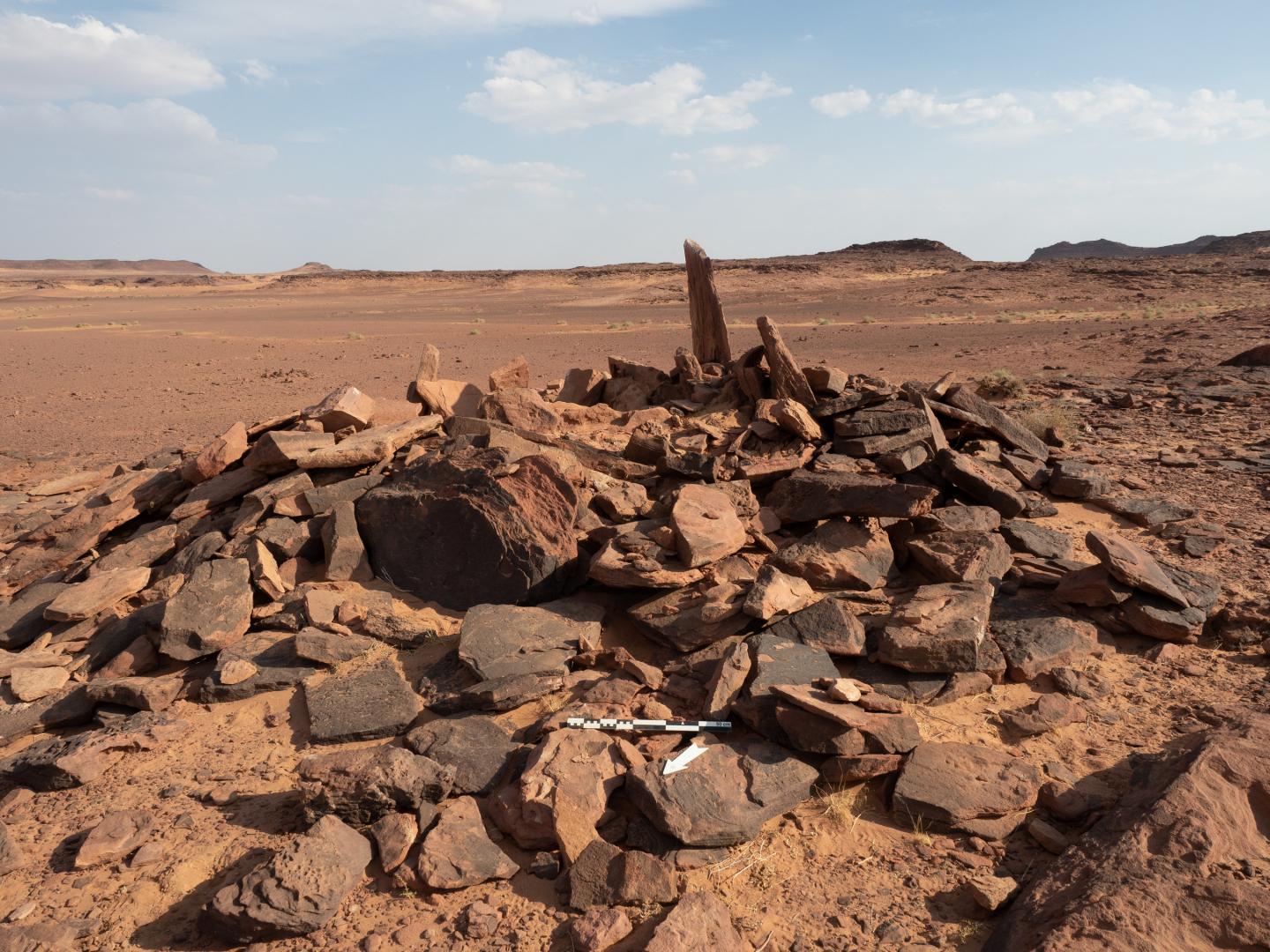 Burial site in a badlands area of AlUla in north-west Saudi Arabia