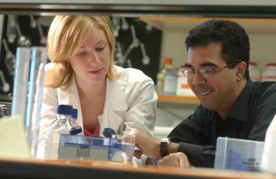 Tarek Fahmy and Student