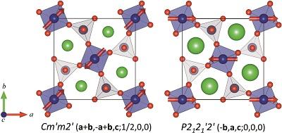 Magnetic Structure of a Multferroic Material
