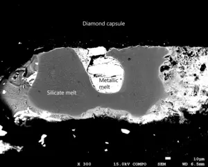 Quenched texture of the recovered sample