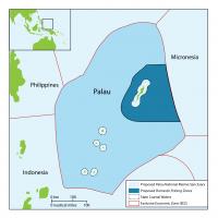 Map of the Proposed National Marine Sanctuary in Palau