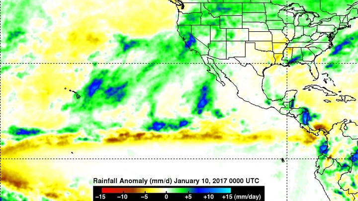 GPM Image of Rainfall in January 2017