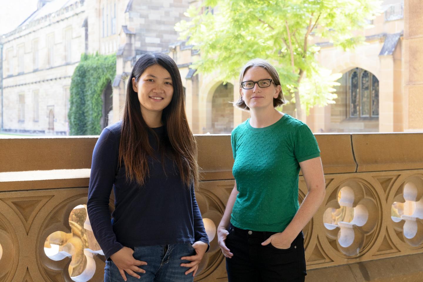 Yuanming Wang (left) with Professor Tara Murphy