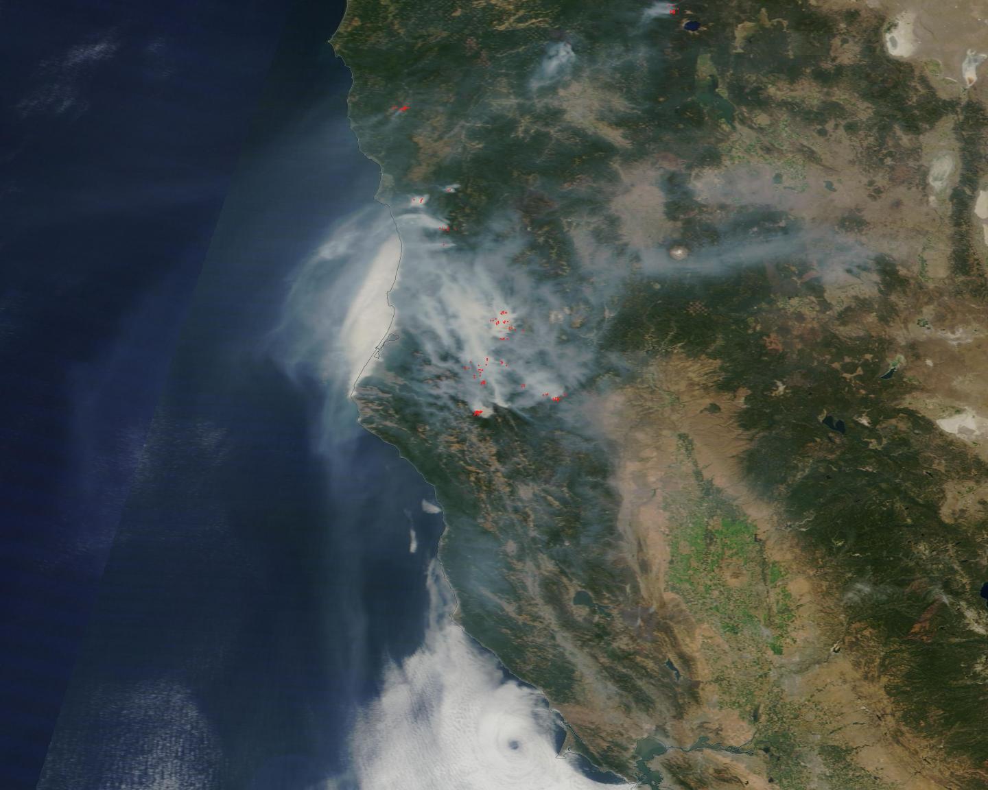 Blanket of Smoke from Northern California Fir | EurekAlert!