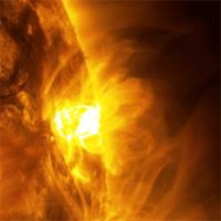 Giant Magnetic Loops Dance on the Sun's Horizon