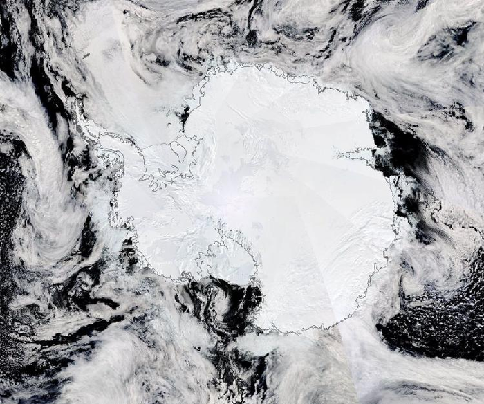 Antarctic sea ice, Jan. 6, 2022