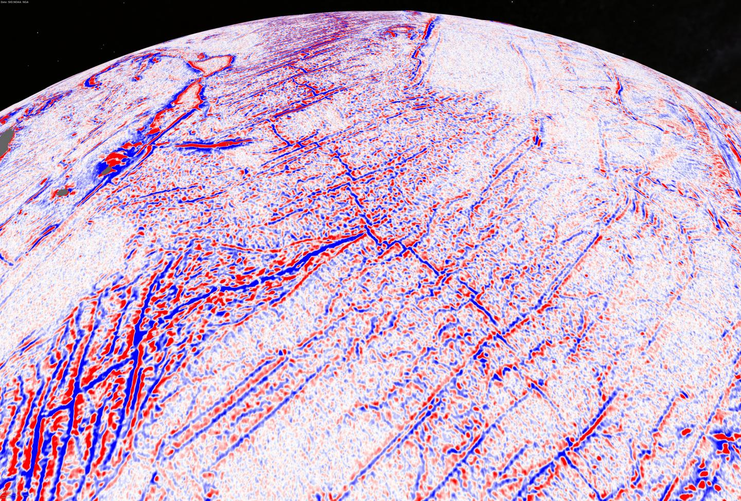 Satellite Data Reveal Wealth of Hidden Tectonic Structures (5 of 8)