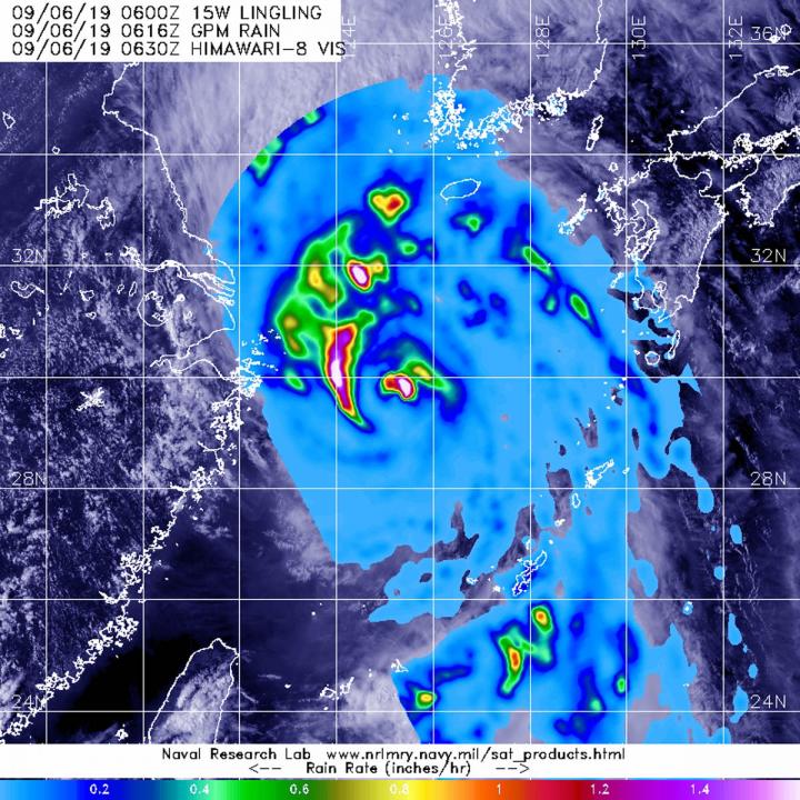 GPM Image of Lingling