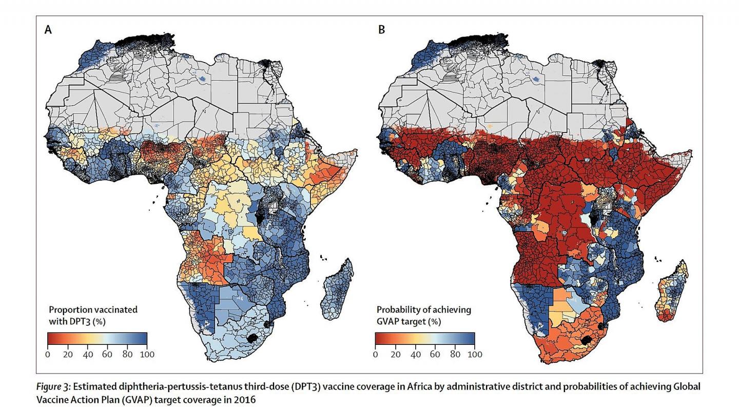 Mapping DPT3 Vaccine Coverage Throughout Africa