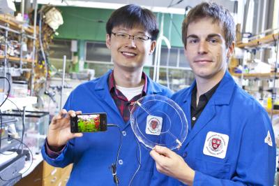 Harvard Researchers with Transparent Speaker