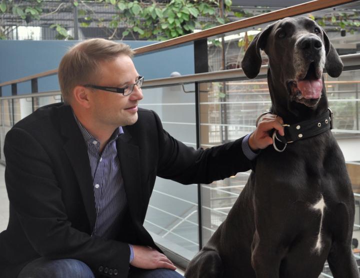 Professor Lohi and Great Dane Reno