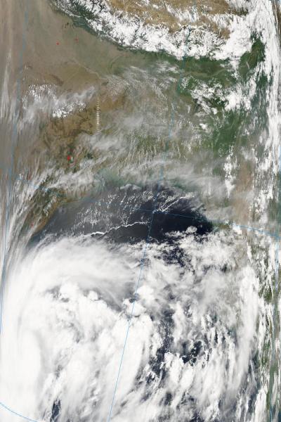 NASA Aqua Satellite Visible Image of Cyclone 1B