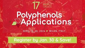 Polyphenols Applications 2024 Early Bird Registration