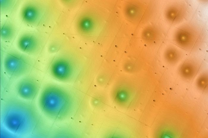 Seafloor bathymetry at the Sur Pockmark Field offshore of Central California