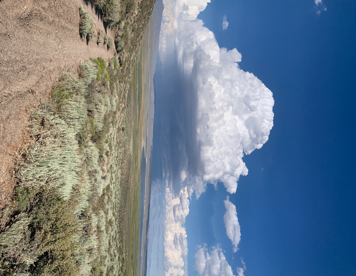 Summer storm over Great Basin desert region