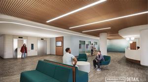 UH Lake West Surgical Waiting Room Rendering