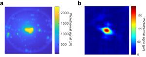 Figure 2. Photothermal image of a microtoroid with 5 nm quantum dots on its surface.