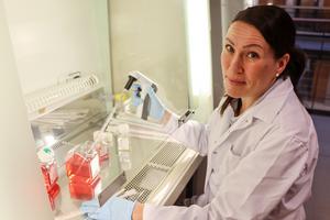 Niina Kaminen in her lab.