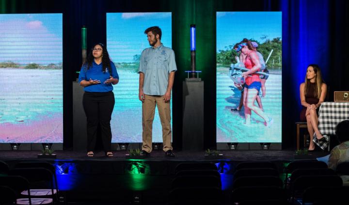 Presenting the results of their research