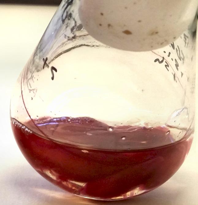 Red Liquid in a Glass Container