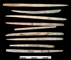 The 18,000-year-old discoveries from the Maszycka Cave include decorated hunting tools made of bone and antler.