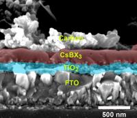 Microscopy Image of Perovskite Solar Cell