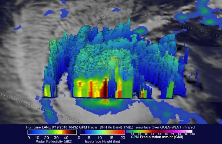 GPM Image of Hurricane Lane