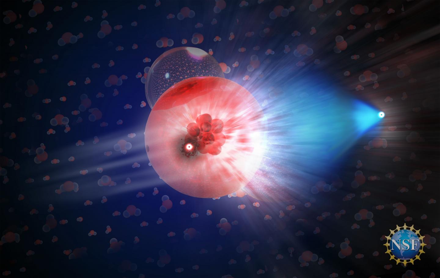 A Neutrino Interacts with a Molecule of Ice