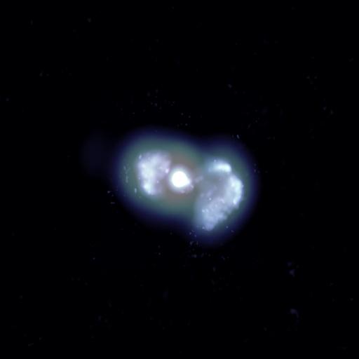 VLBA Image of a Galaxy's Young Jets