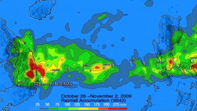 TRMM Precipitation Analysis of Mirinae's Rainfall