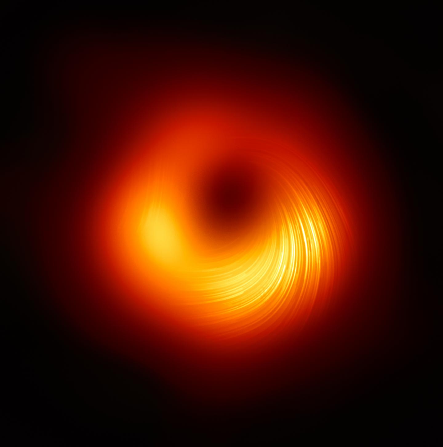 Polarised view of the black hole in M87