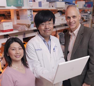 Drs. Yihong Wan, Wei Wei and David Mangelsdorf, UT Southwestern Medical Center