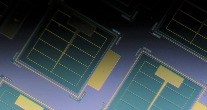 Photo of ultrathin on-chip solar cells