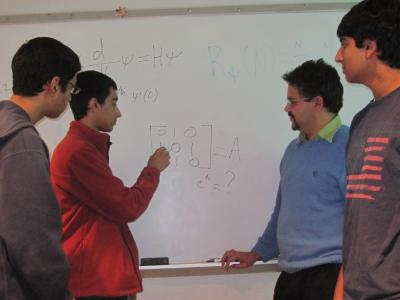 Physics Students with IUPUI Mentor