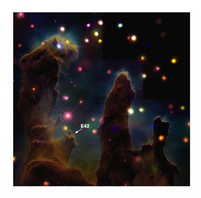 E42 in Eagle Nebula --  Pillars of Creation