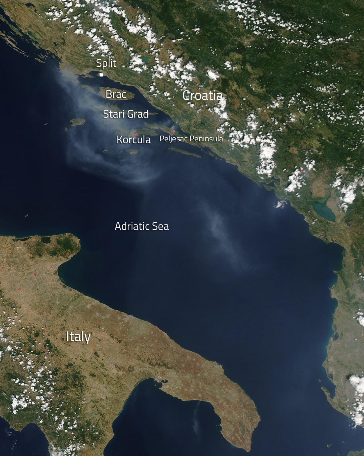 Croatian Island Fires