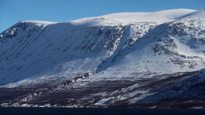 Slush flow area in Finnmark, Norway