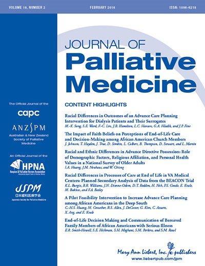 <I>Journal of Palliative Medicine</I>