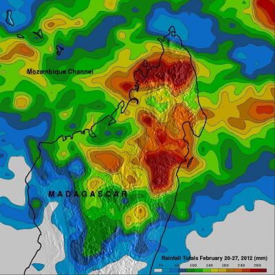 NASA Maps Heavy Rainfall in Madagascar