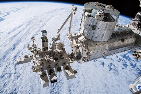 Suite of Earth-observing payloads attached to the Japanese Experiment Module