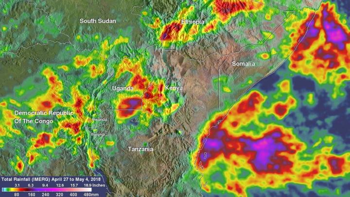 IMERG Data of Rainfall Over Eastern Africa