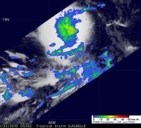 TRMM Satellite Sees Rainfall in Danielle