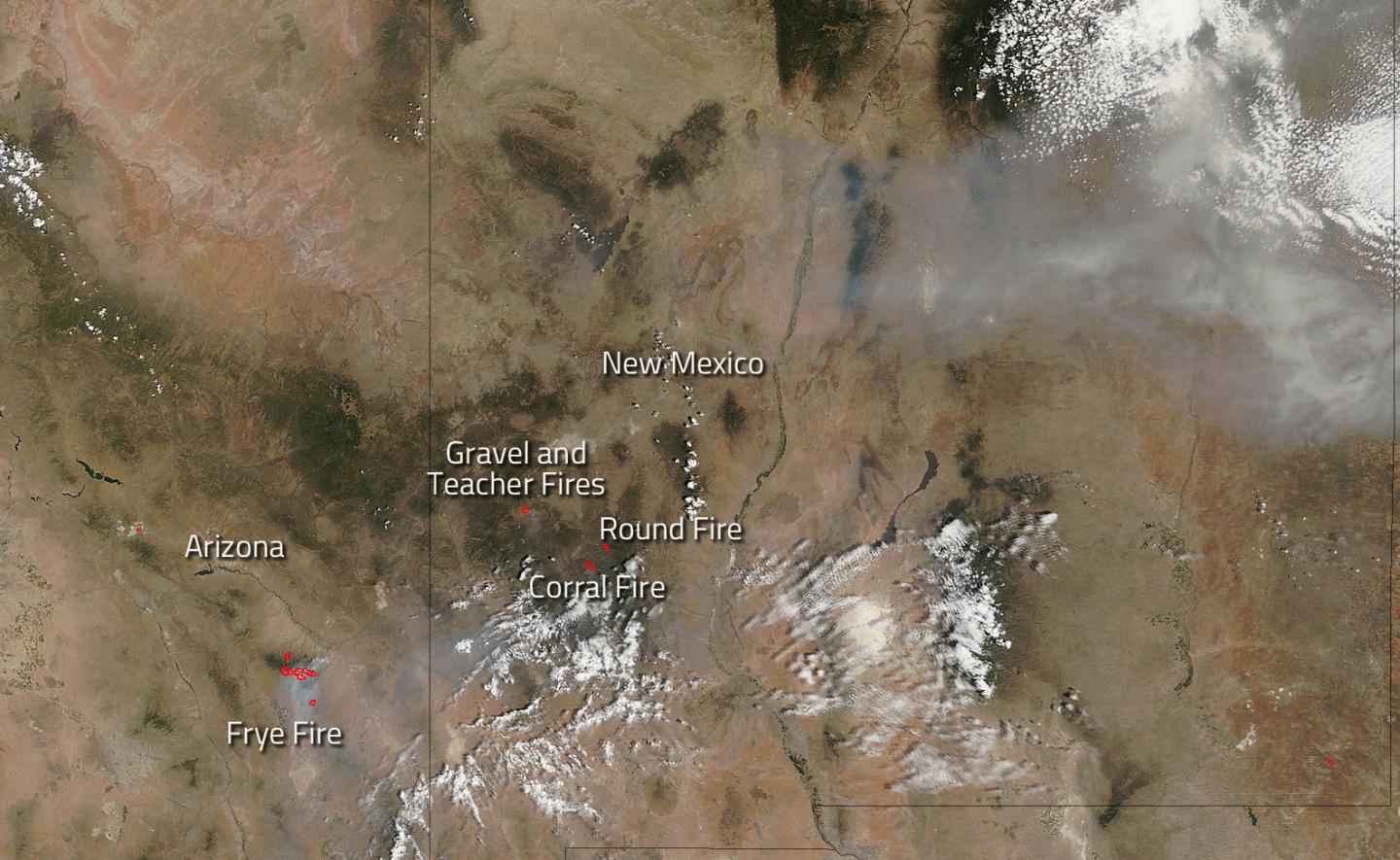 Fires in Southwestern US Continue to Burn