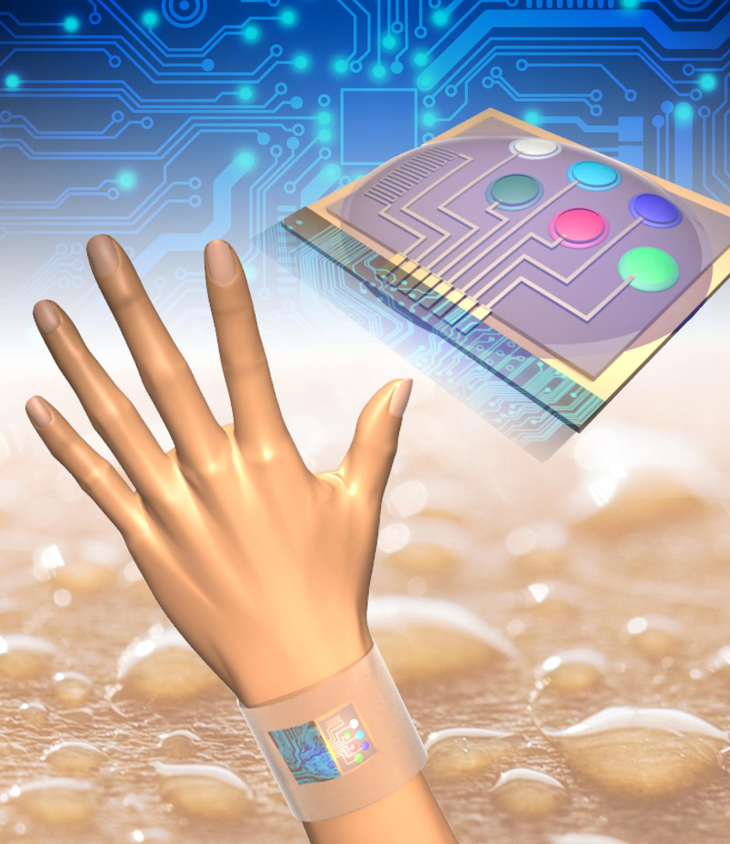 Sweat Sensor on Wrist