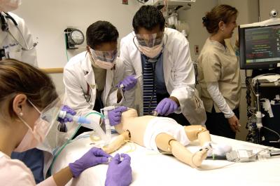 Simulation Training on Child Mannequin